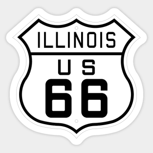 Illinois Route 66 Sticker